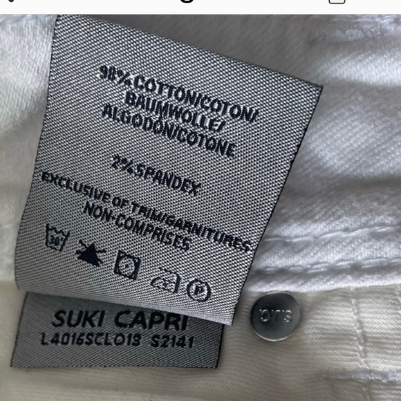 Suki capri white capris size 29 NWT - Picture 3 of 5